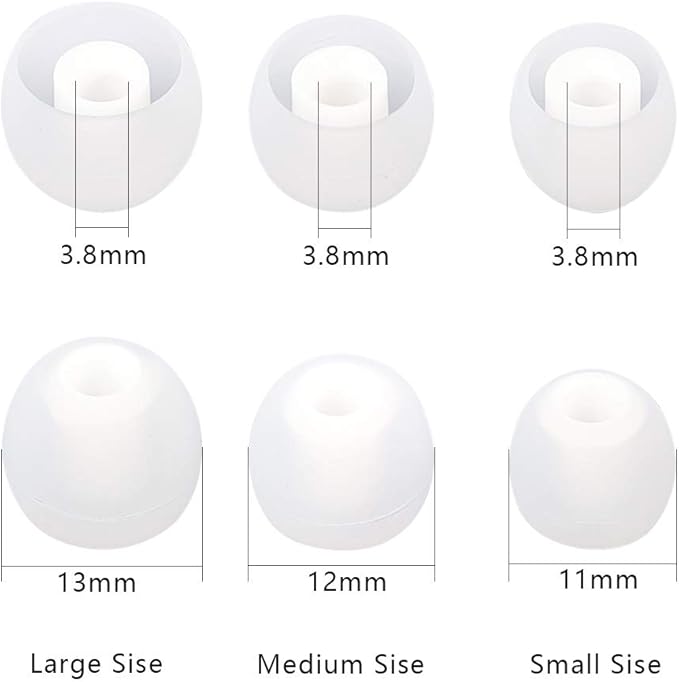 Earbud Replacement Tips - 9 Pairs SML Eargels for Earbuds