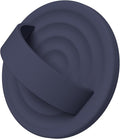 Magnetic Phone Ring Grip Holder, Silicone Finger Loop Grip, Compatible with MasSafe, Back of Phone for iPhone Pro Max/Plus/16/15/15/14/13/12 Series, Midnight Blue
