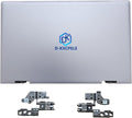 Replacement Laptop LCD Cover Back Rear Top Lid with Hinges for HP Envy X360 15-ED 15M-ED 15T-ED L93203-001 L93204-001 (Silver)