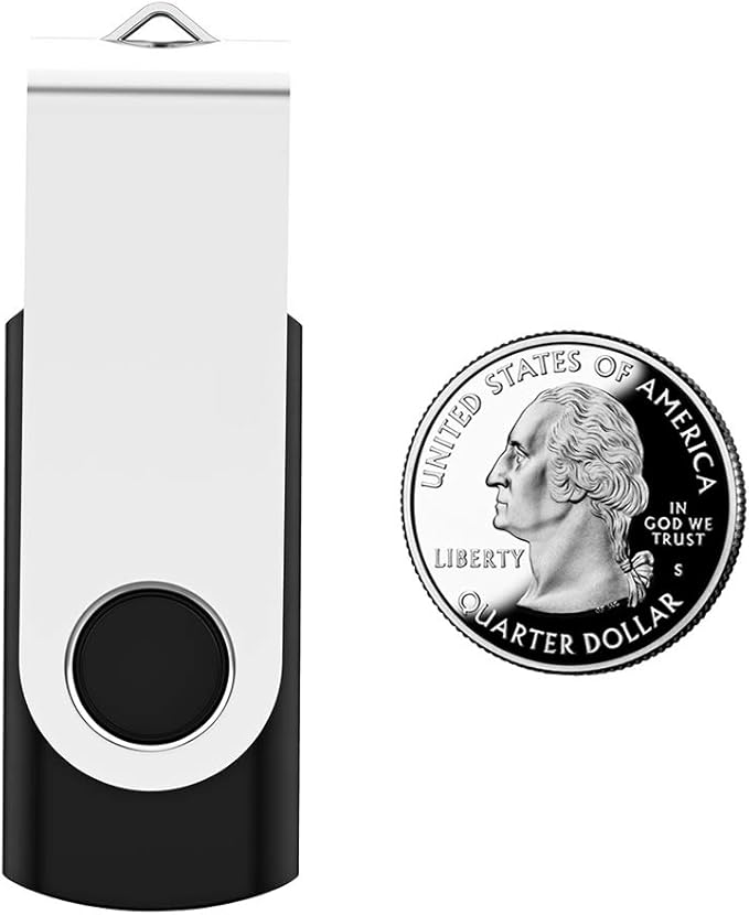 USB Flash Drive 4GB 50 Pack, Bulk USB 2.0 Flash Drives Thumb Drive Swivel Memory Stick Jump Drive Pen Drive,4 gig 50 Pieces