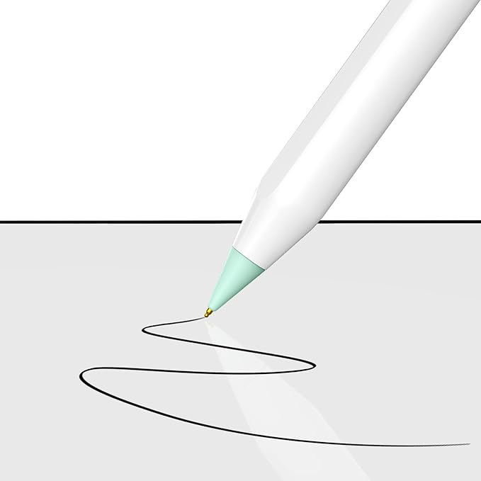 6 Pack Fine Point Replacement Tips Compatible with Apple Pencil 2nd Generation, Apple Pencil 1st Generation & Apple Pencil USB-C Colorful Nibs (Original/Pink/Green/Yellow)