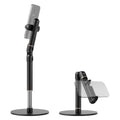 NEEWER Basics Cell Phone Stand for Desk, Adjustable Phone Holder Clamp with Weighted Metal Base, Office Table Phone Mount Compatible with iPhone 16 15 Pro Max Plus Samsung for Video Recording, ST006