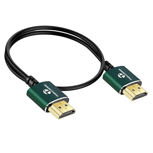 Thin HDMI to HDMI Cable 10FT 2 Pack, Ultra Slim & Flexible HDMI Cord Supports High Speed 4K@60Hz 18gbps 2160p 1080p