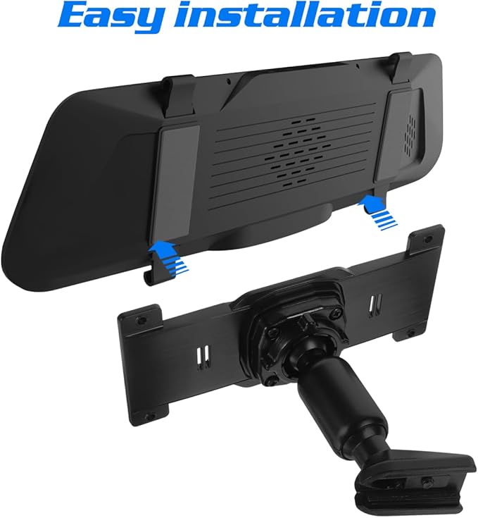 DOITOOL Rear View Mirror Back Plate Panel Dash Cam Mirror Mounting Bracket Arm Car Rear View Camera Install Kit for 5.5" - 12" Car SUV Dash Cams (Mounting Hole Diameter: 1.18inch