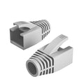 50-Pack RJ45 Boot Cover, Cat6A Cat7 Ethernet Network Cable Strain Relief Boot for 6.5-8.0mm Ethernet Cable (Hole Diameter: 8.0mm, Grey)