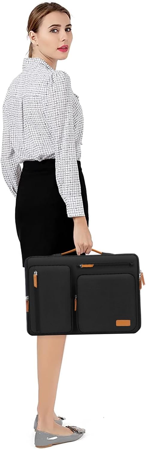 MOSISO 360 Protective Laptop Case 13 inch, 13 inch Laptop Sleeve Compatible with MacBook Air M4 M3 M2 M1 2025-2018/Pro M2 M1 2025-2016, Side Open Carrying Case with 4 Zipper Pockets&Handle, Black