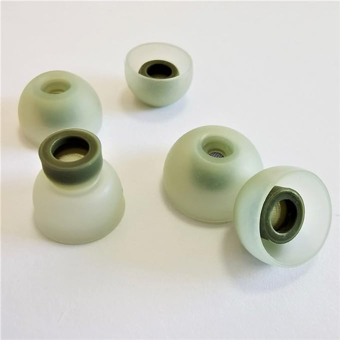 Silicone Earbuds Tips for Galaxy Buds 2 Filter Screen Replacement Ear Tips for Samsung Galaxy Buds+/Galaxy Buds PE Earbuds, 6 Pairs LMS Green