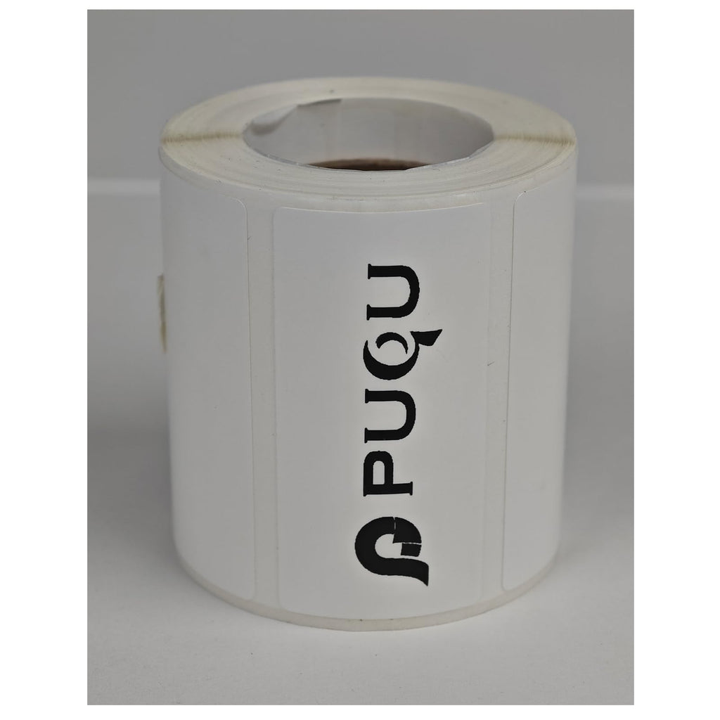 PUQU 30x15mm Direct Thermal Sticker Labels, Self-Adhesive All-Purpose Label Maker Tape, Compatible with AQ Series Label Printer, Refills Standard Laminated Office Labeling, 1 Roll of 400 Labels