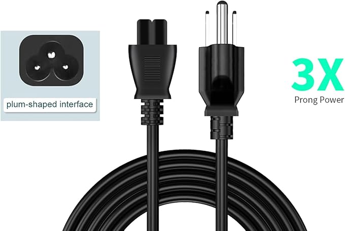 6Ft Mickey Mouse Power Cord,3 Prong Power Cord,AC Power Supply Cord,AC Adapter Laptop Notebook Computer Charger Cable.10 Aamp 125volt 120v 110v Plugs