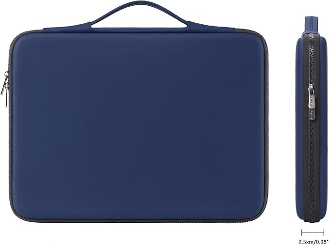 DOMISO 17 inch Laptop Sleeve with Handle Shockproof Waterproof EVA Protective Case for 17.3" ZBook Fury 17.3 G8/MSI GS73VR Stealth Pro/HP Envy 17/LG Gram 17"/ROG Strix GL702VS, Dark Blue