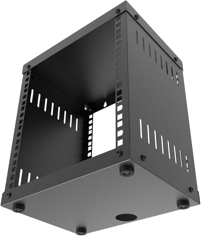 6U Small Network Cabinet-10 inch Server Rack for 10“ Server, Network, Audio and Video Equipments at Home or Office (6U)