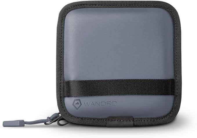 WANDRD Lens Filter Case - Store 4 Filters in Your Camera Backpack or Camera Case, Protect Photography Accessories from Scratches, Dust & Impact (Aegean Blue)