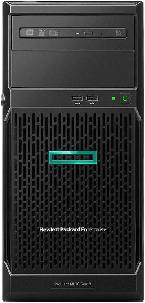Hewlett Packard Enterprise HPE ProLiant ML30 Gen10 Plus Tower Server, Xeon E-2314 4-Core 2.8GHz, 128GB DDR4 Memory, 48TB HDD Storage, RAID, iLO, Server 2022 Standard