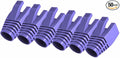 50 Pcs Cat7 Cat7A Cat8 Strain Relief Boot, RJ45 Plug Connector Cover Modular Network Plug Connector Cap Cable Connector Boots, Purple
