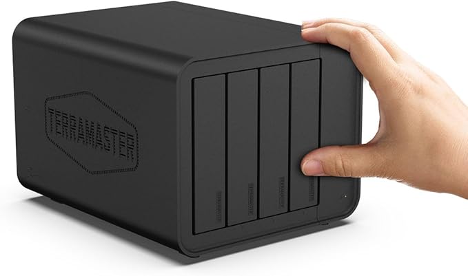 TERRAMASTER F4-424 Max NAS Storage - 4Bay Core i5 1235U 10-Cores 12-Threads, 8GB DDR5 RAM, Dual 10GbE Ports, Network Attached Storage Peak Performance for Business (Diskless)