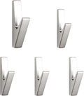 5 Pack Coat Hook,Wall Hooks,Coat Hooks Wall Mount, Metal Wall Hooks Holder for Hanging Clothes, Hats, Bags, Towels, Keys