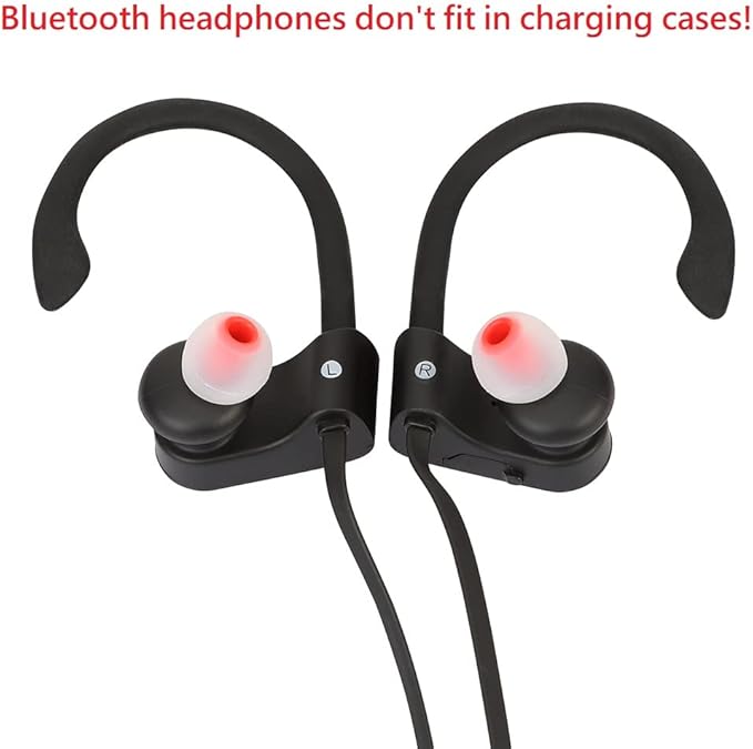 Earbud Replacement Tips Silicone Earbud Tips Headphone Earbud Tips Ear Gels Fit for Inner Hole from 3.8mm - 5.1mm Earphones 9 Pairs S/M/L Clear Red