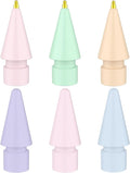 6 Pack Fine Point Replacement Tips Compatible with Apple Pencil 2nd Generation, Apple Pencil 1st Generation & Apple Pencil USB-C Colorful Nibs (Original/Pink/Green/Yellow)