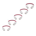 TRUECABLE Cat6 Component Rated Patch Cable, Unshielded (U/UTP), 6in, Red, 28AWG Solid Copper, Snagless 10G High-Speed Ethernet Cable, PoE++ 4PPoE 100W, UL Listed, RoHS-3, 5 Pack