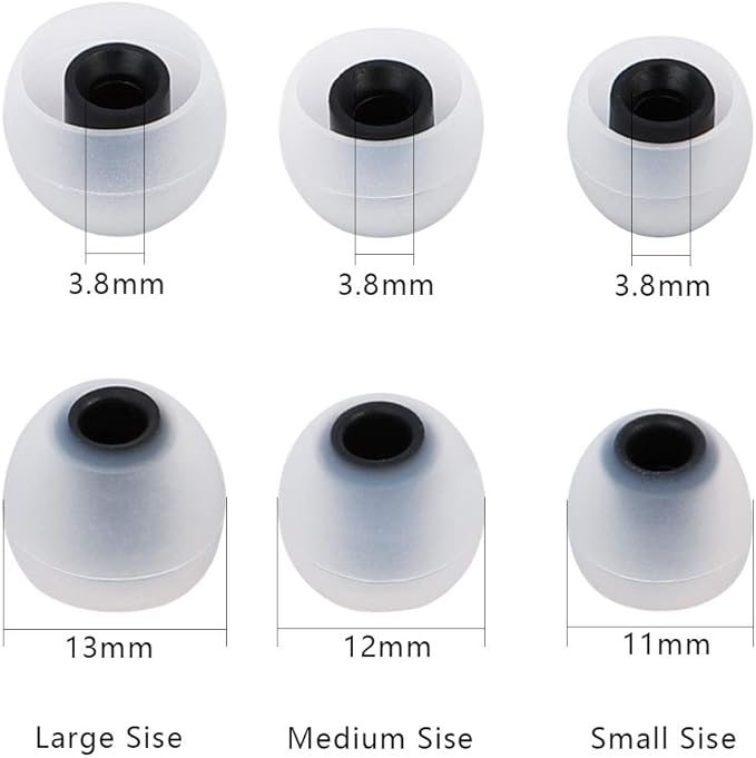 Earbud Tips Replacement Ear Tips Eartips Eargels 9 Pairs SML