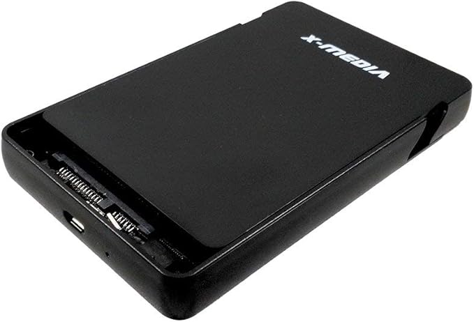 X-MEDIA XM-EN2279 2.5-Inch Tool-Free USB 2.0 SATA SSD HDD Hard Disk Drive External Enclosure Case | Support 7mm / 9.5mm