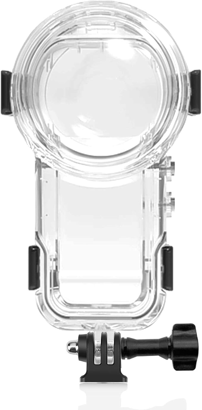 Invisible Dive Case for Insta360 X5, FotStdio Insta 360 X5 Waterproof Case 60m/196ft Underwater Diving Housing Cover Protective Sealed Shell Photography Housings Action Camera Accessories