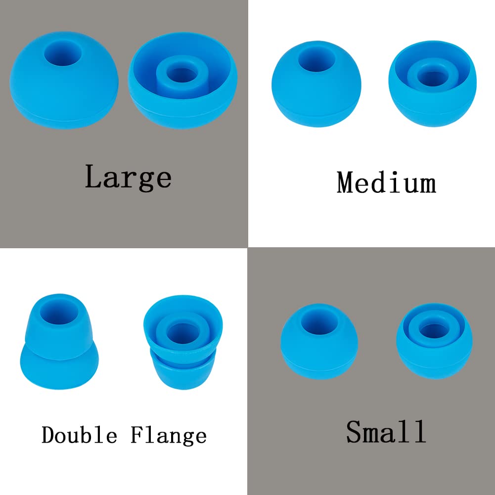 WKYMY Silicone Earbud Tips Replacement Eartips Earbuds Cap Eartips Tips Compatible with Powerbeats 1/2/3 Wireless Beats by Dre Headphones,4 Pairs Ear Bud Tips