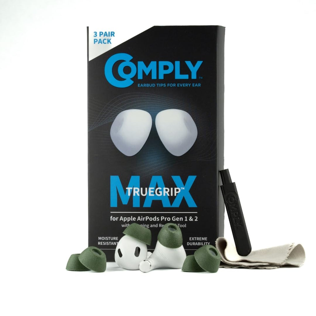Comply TrueGrip MAX Premium Memory Foam Replacement Ear Tips