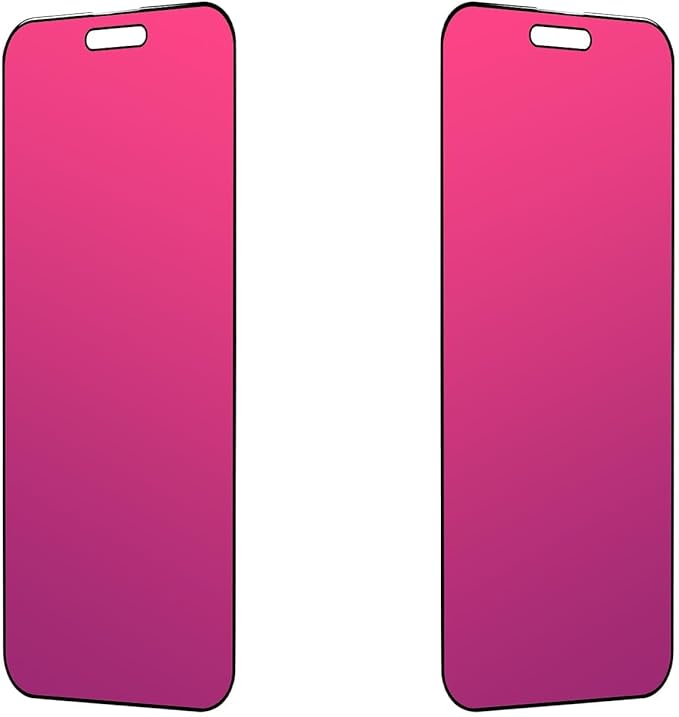 EGKimBa Privacy Screen Protector compatible with iPhone 16 Pro Max, 2 Packs, 6.9 inch Gradient Colorful Electroplated Anti-Spy Anti-Blue Light Easy Installation Tempered Glass