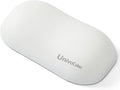 UnivoColors Design-Wave Wrist Rest, Artificial Sheepskin+Memory Foam+Ergonomic+Anti-Slip Gel, Resilience Support During Work and Gaming,Mouse Accessory,White