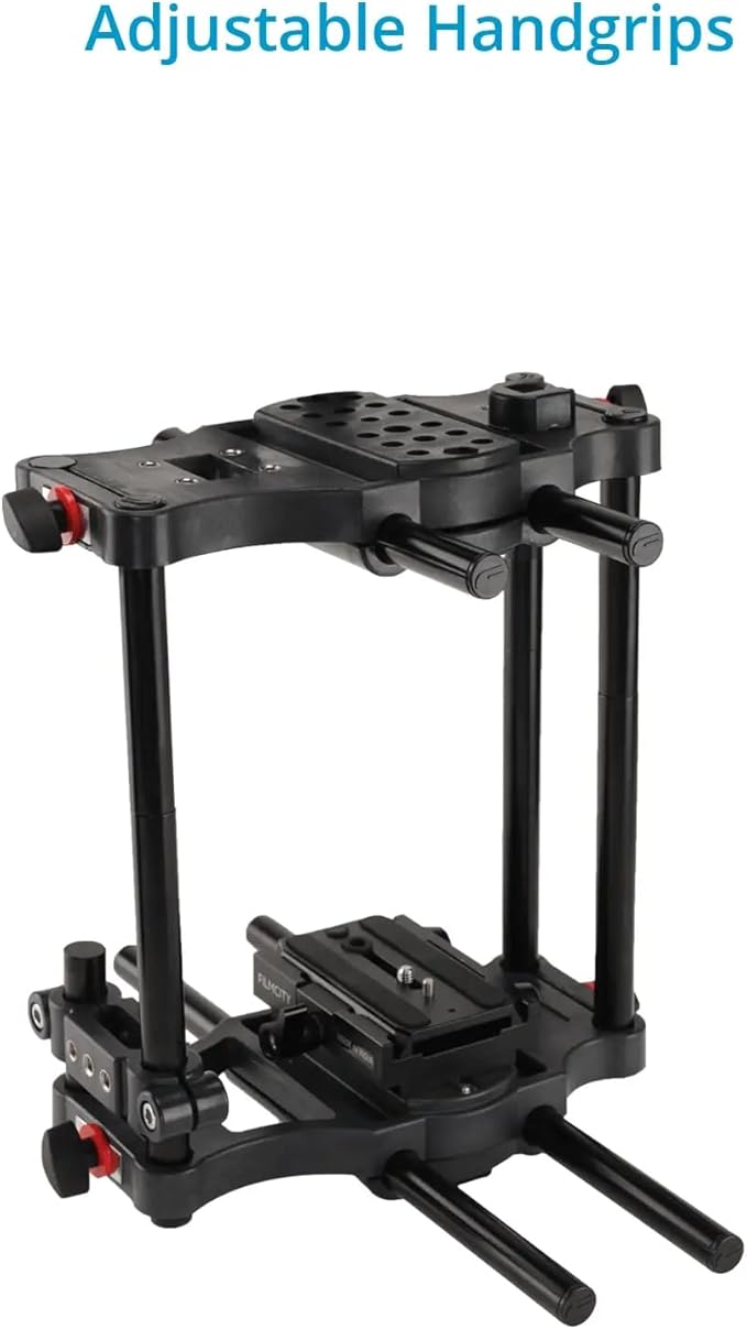 Power DSLR Camera Cage for DSLR DSLM Cameras Only. Adjustable Handles & 15mm Rod Adapter. Tripod Compatible. Comes with Quick-Release Plate (FC-CTH)