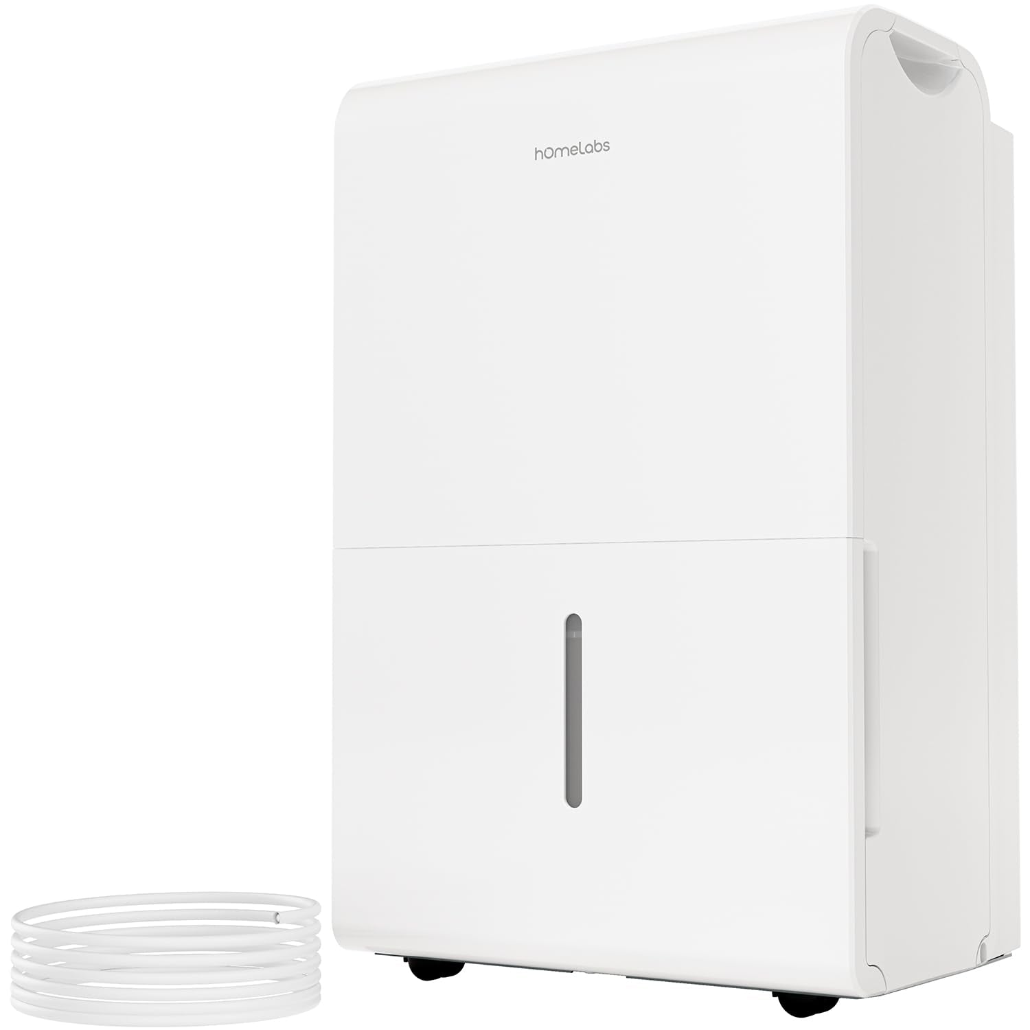 hOmeLabs Dehumidifier 7,500 Sq Ft 50 Pint with Pump 120 Pint 95°F, 90% RH