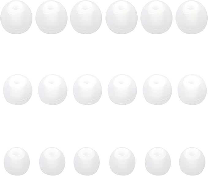 Silicone Replacement Earbud Tips Earbud Covers Fit Most in-Ear Earbuds(Inner Hole 3.8mm -5.1mm) Headphone Ear Tips Earbuds Rubber Tips 9 Pairs S M L
