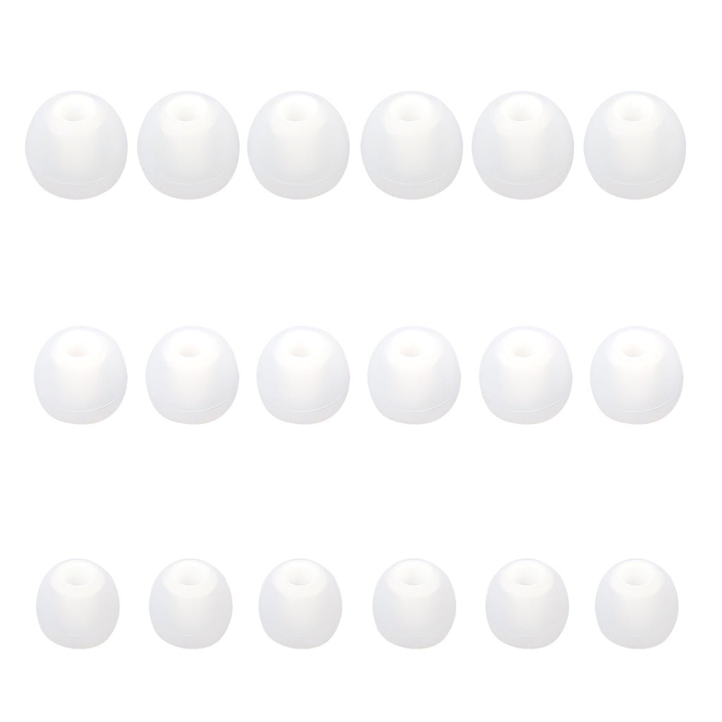 MQIMY Silicone Replacement Earbud Tips Earbud Covers Fit Most in-Ear Earbuds(Inner Hole 3.8mm -5.1mm) Headphone Ear Tips Earbuds Rubber Tips 9 Pairs S M L