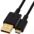 Amazon Basics 5-Pack USB-A to Micro USB Charging Cable, 480Mbps Transfer Speed with Gold-Plated Plugs, USB 2.0, 3 foot, Black