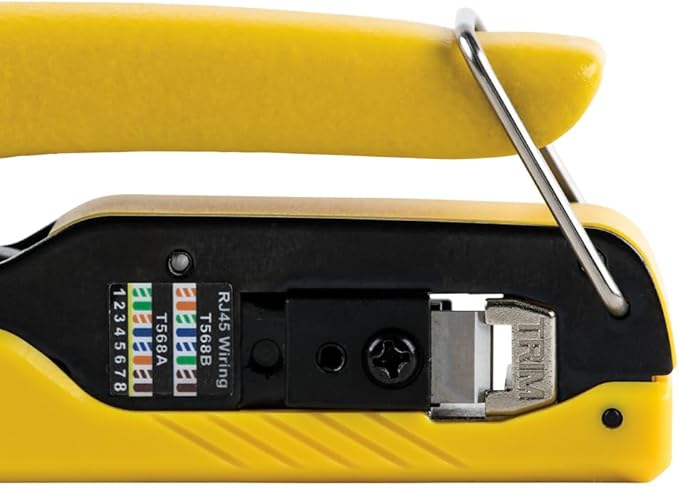 Klein Tools VDV026-813 RJ45 Ethernet Cable Tester and Crimper Kit, Pass-Thru Technology, Includes Connectors for Cat5e / CAT6 Data Applications, Pack of 50