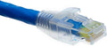 trueCABLE RJ45 Strain Relief Boots, 7.0mm Slip-On PVC Plug Cover, Transparent, 100 Pieces