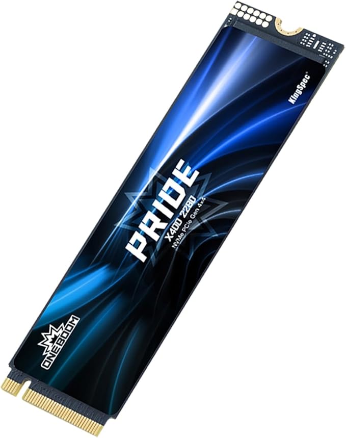 KingSpec OneBoom X400 512GB M.2 SSD Gen4 7300MB/s, TLC 3D NAND Internal NVMe SSD for Gaming & 4K Editing, Compatible with PC / PS5 / Laptop