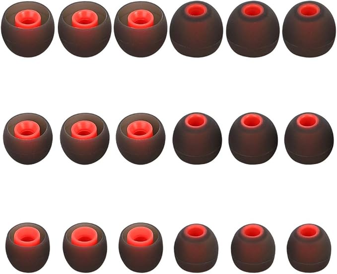 Brandless Silicone Earbud Tips Replacement Earbuds Cap Eartips Tips Eargels 9 Pairs SML