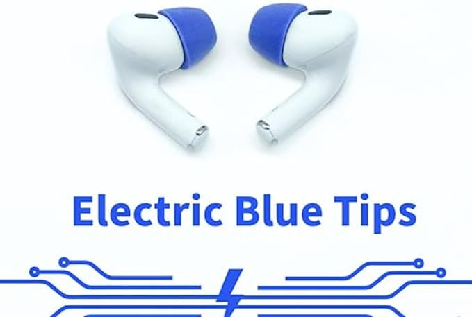 Comply Memory Foam Replacement Earbud Tips for Apple AirPods Pro 1 & 2 | Ultimate Comfort, Secure Fit, Superior Noise Isolation | Anti Slip, Prevent from Falling Out | Blue, Small (3 Pairs)