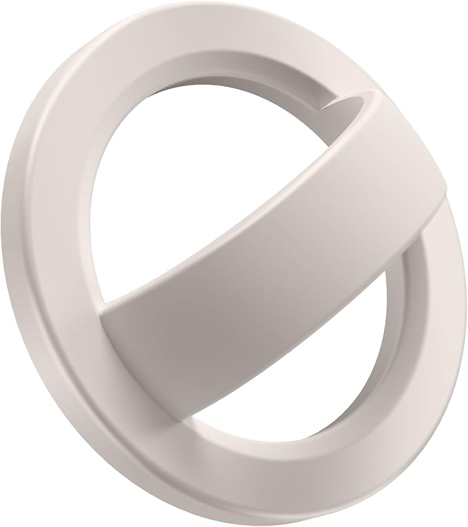 GONEZ Magnetic Phone Grip Compatible with MagSafe, Removable Silicone Loop Grip, Phone Ring Holder for Back of Phone for iPhone 16/15/14/13/12 Series, Stone
