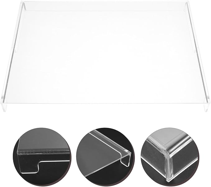 ABOOFAN Anti Cat Keyboard Cover Clear Acrylic Laptop Keyboard Protector Mechanical Dust Cover Computer Monitor Stand Case