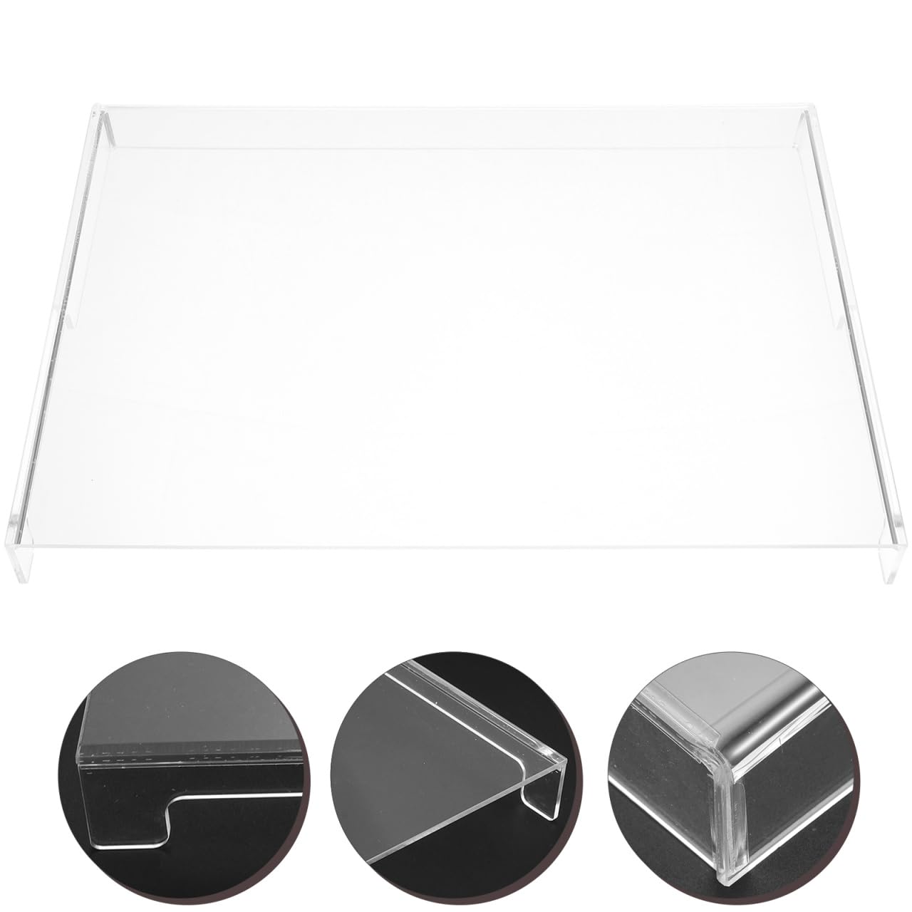Gadpiparty Transparent Keyboard Protector Cover 15.74X10.43X1.57In Waterproof Acrylic Keyboard Dust Cover Versatile Protective Case for Laptop and Mechanical Keyboards