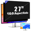 JEAPKA [2-Pack] 27 Inch Privacy Screen for Monitor Computer Screen Privacy Filter for 16:9 Widescreen Monitor Desktop PC Monitor Privacy Film Monitor Privacy Shield and Anti-Glare Protector