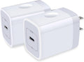 USB C Wall Charger,2Pack 20W USB C Block PD Fast Charger Type C Wall Adapter for iPhone 16 15 14 13 12 11 Pro Max,SE,8 7 6 Plus,iPad,Samsung Galaxy S24 S23 S22 S21 Ultra S20 A14 A15 A33,Pixel 9 8 7 6