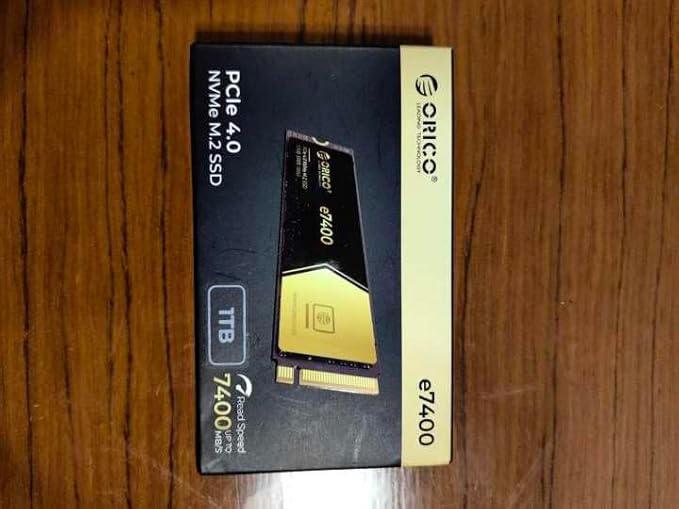 ORICO 2TB NVMe SSD PCIe 4.0- Up to 7400MB/s, M.2 SSD 2280 PCIe 4.0X4 Internal Solid State Drive SSD, Fast Heat Dissipation, Compatible with macOS Windows for Gamers and Creators-e7400