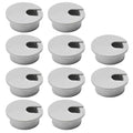 10 Pcs Desk Grommet 2" / 50 mm, Desk Cord Hole Cover, Cable Grommet ABS Plastic, Desk Hole Grommet for Home & Office Pc, Detachable Cable Cord Organizer-Light Grey