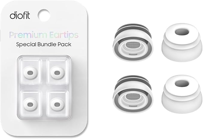 Premium Multi-Flange Eartips for AirPods Pro 1&2 (Medium) – Always Fits, Never Slips