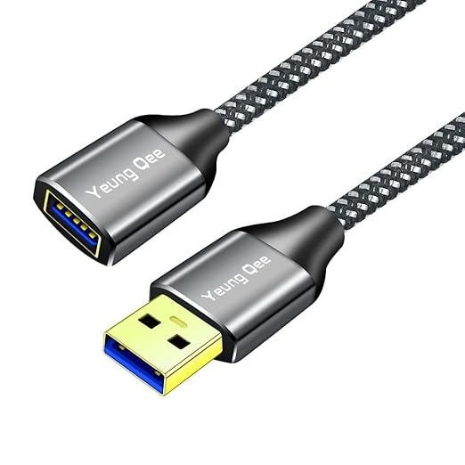 USB 3.0 Extension Cable 10 ft,5Gbps High Speed USB 3.0 Type A Male to Female Extension Cord,USB Extension Lead Compatible with USB Flash Drive, Hard Drive, Card Reader,Scanner,Keyboard (10FT)