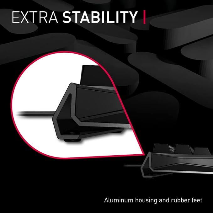 Cherry MX 3.0 S Wired Mechanical Gaming Keyboard. Aluminum Housing Built for Gamers w/MX Black Switches. RGB Backlit Color Display Over 16m Colors. from The Makers of MX. Full Size. Pure White.